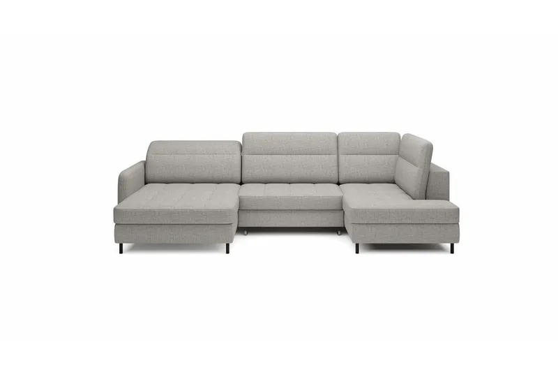 Berrto Soffa med Divan och Schäslong 5-sits - Grå (Art.nr 3019696) — Grå