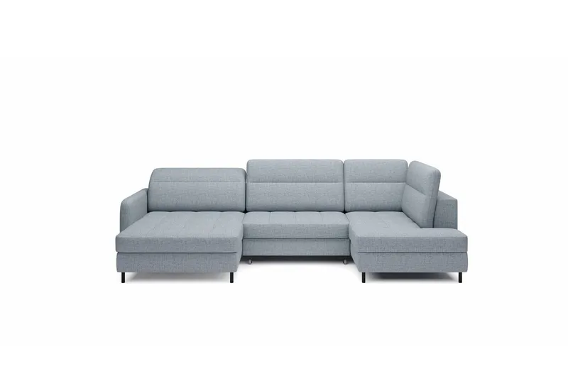 Berrto Soffa med Divan och Schäslong 5-sits - Grå (Art.nr 3019697) — Grå