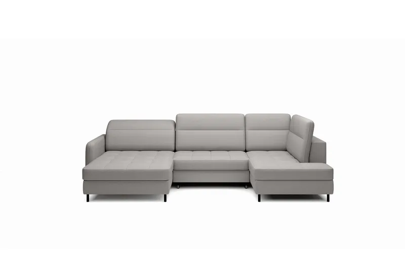 Berrto Soffa med Divan och Schäslong 5-sits - Ljusgrå (Art.nr 3019649) — Ljusgrå