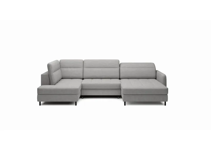 Berrto Soffa med Divan och Schäslong 5-sits - Ljusgrå (Art.nr 3019671) — Ljusgrå