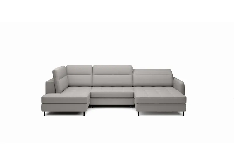 Berrto Soffa med Divan och Schäslong 5-sits - Ljusgrå (Art.nr 3019673) — Ljusgrå