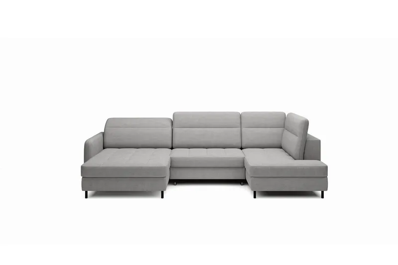 Berrto Soffa med Divan och Schäslong 5-sits - Ljusgrå (Art.nr 3019691) — Ljusgrå