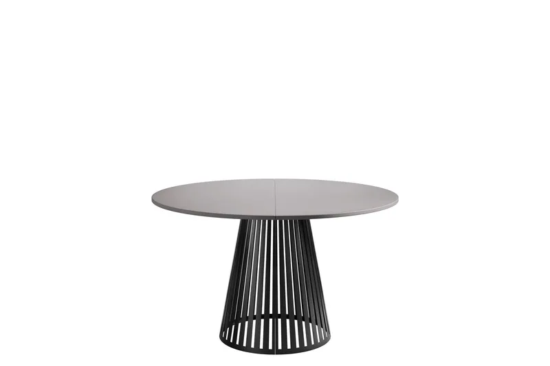 Beylen Matbord 100 cm Rund - Grå/Svart — Grå/Svart