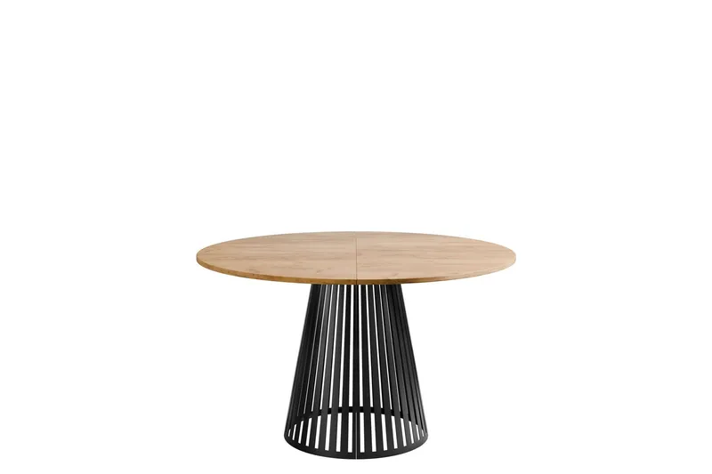 Beylen Matbord 120 cm Rund - Brun/Svart (Art.nr 3116550) — Brun/Svart