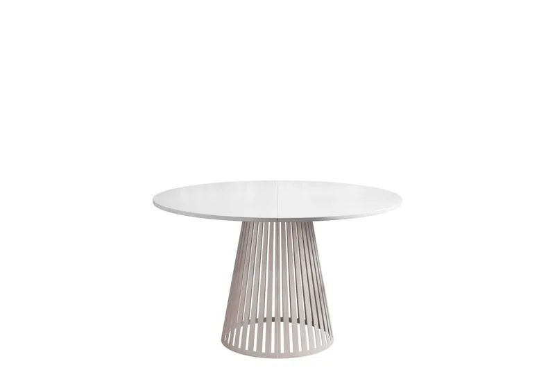 Beylen Matbord 120 cm Rund - Vit/Beige (Art.nr 3116557) — Vit/Beige
