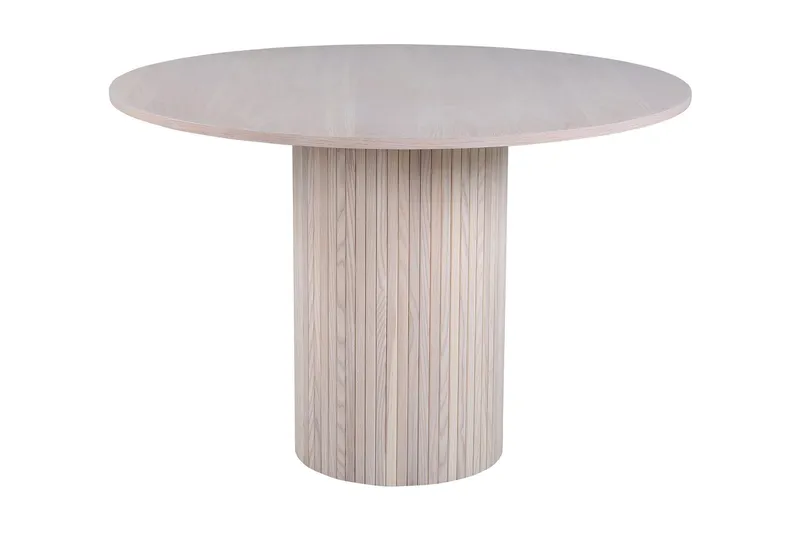 Bianca Matbord 110 cm Runt - Beige — Venture Home