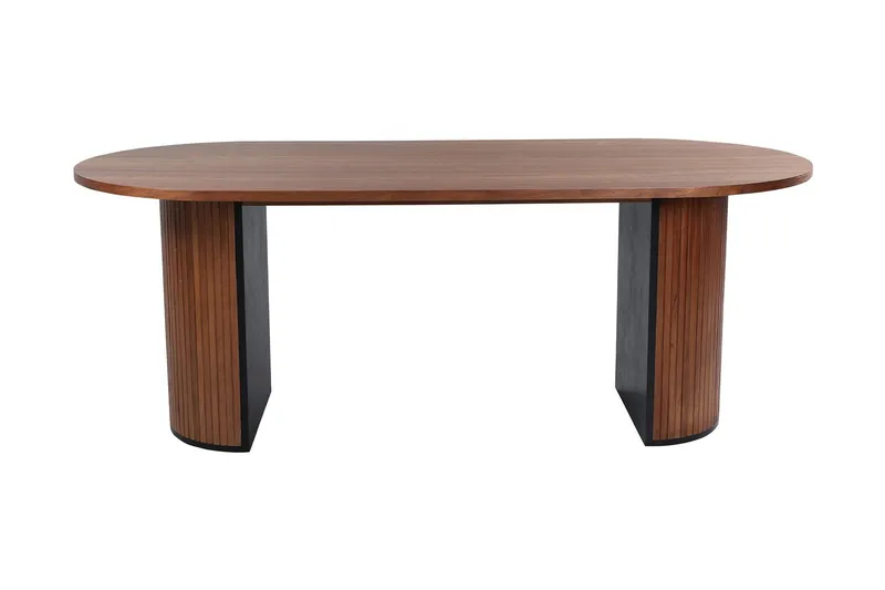 Bianca Matbord 200 cm Ovalt - Valnötsbrun — Venture Home