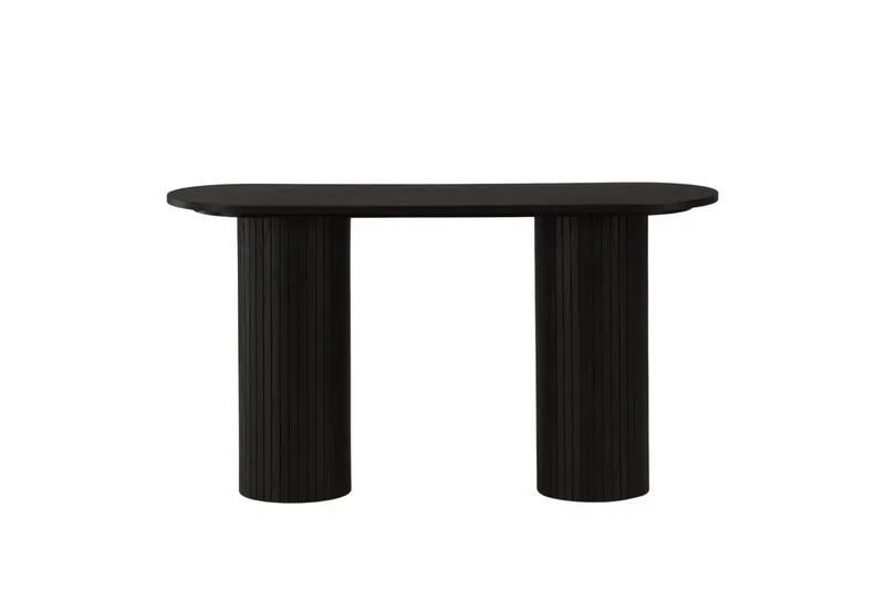 Bianca Sidobord 130x40x72 cm Oval - Svart — Venture Home