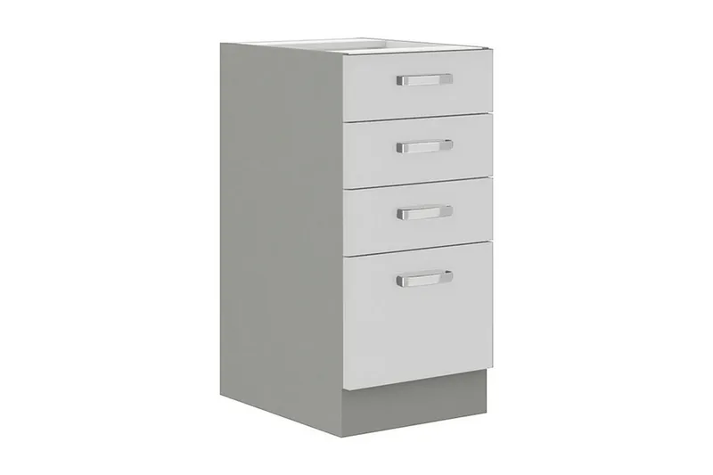 Bianco Skåp med lådor 40x52x82 cm - Vit — Vit