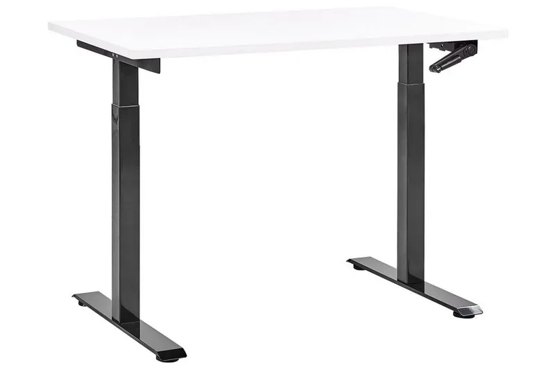 Bina Skrivbord 72x120 cm - Vit/Svart (Art.nr 3070668) — Vit/Svart