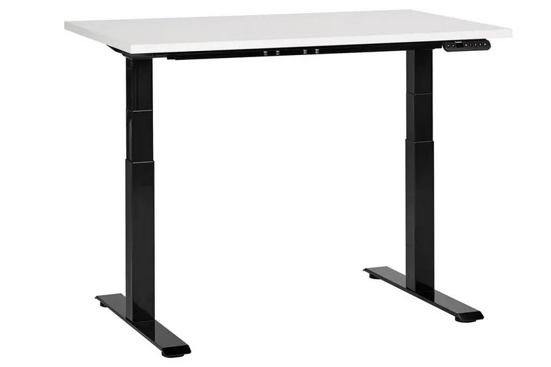 Bina Skrivbord 72x120 cm - Vit/Svart (Art.nr 3070654) — Vit/Svart