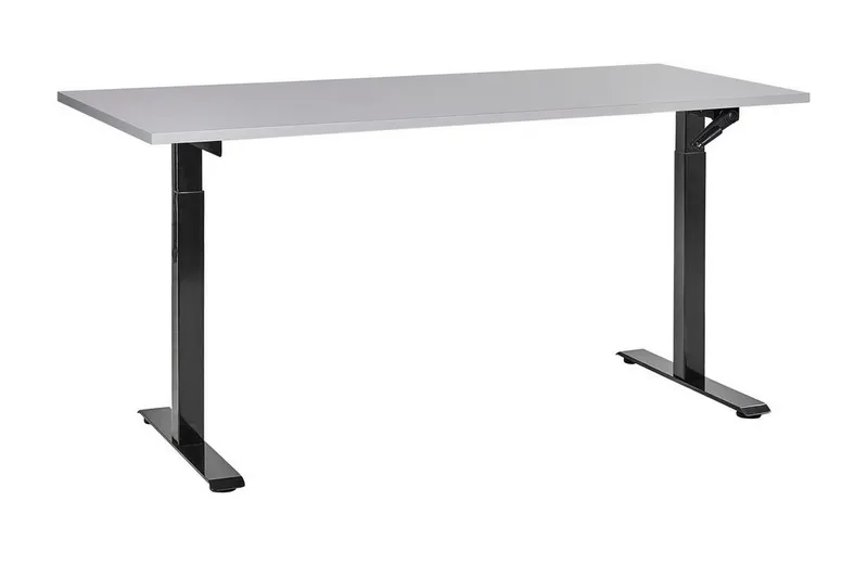 Bina Skrivbord 72x160 cm - Grå/Svart (Art.nr 3070692) — Grå/Svart