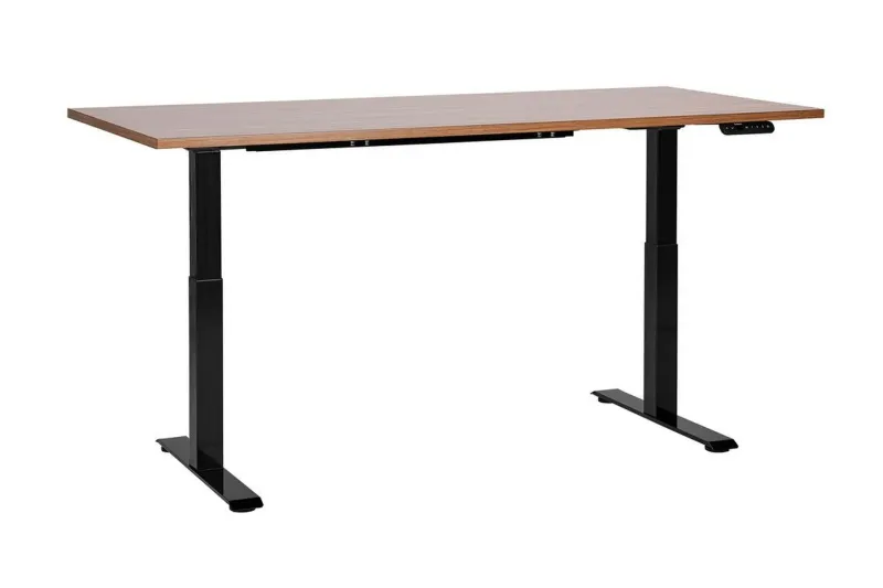 Bina Skrivbord 72x160 cm - Mörkt trä/Svart (Art.nr 3070600) — Mörkt trä/Svart