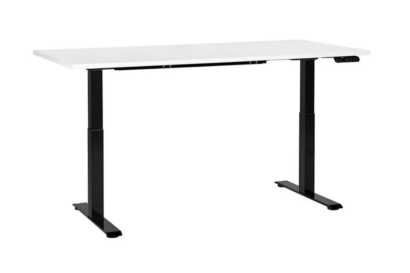 Bina Skrivbord 72x160 cm - Vit/Svart (Art.nr 3070644) — Vit/Svart