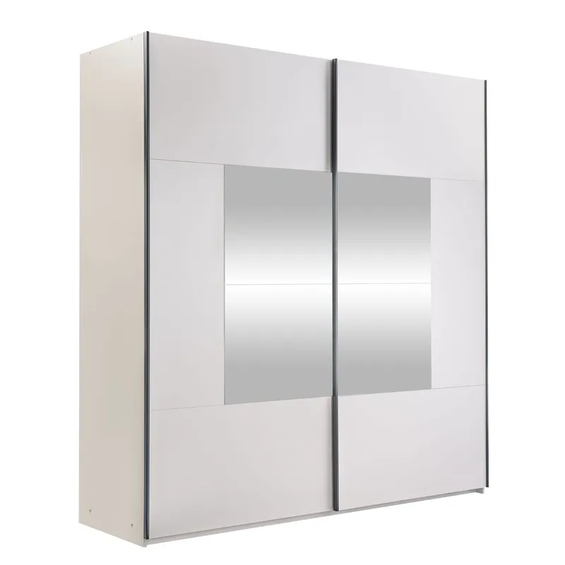 Binche Garderob med Spegel 200x215 cm - Beige — Beige