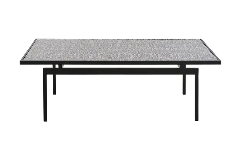 Birsay Soffbord 120 cm - Svart/Grå/Vit — Svart/Grå/Vit
