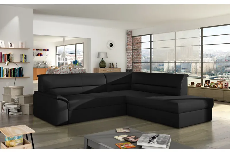 BISARRE Bäddsoffa med Divan Svart