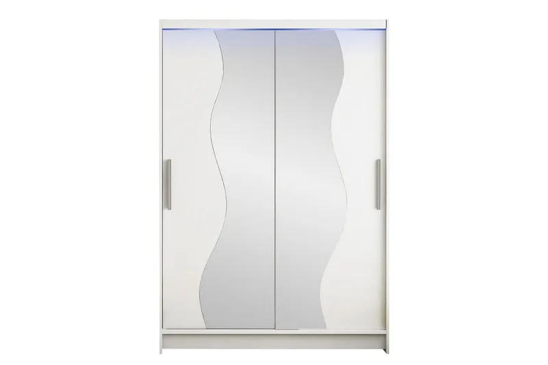 Biscayne Garderob m. Spegel 120x200 cm - Vit (Art.nr 3099956) — Vit