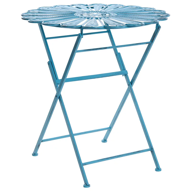 Bistrobord utomhus Pavia 71 cm Järn - Blå — Blå