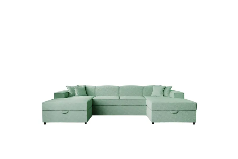 Bizantine Bäddsoffa Dubbeldivan 4-sits - Grön — Grön