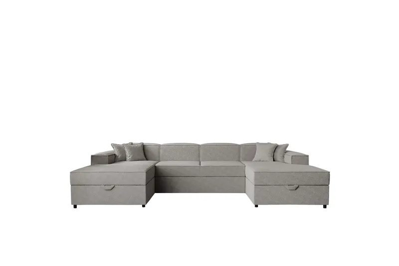 Bizantine Bäddsoffa Dubbeldivan 4-sits - Vit/Svart — Vit/Svart