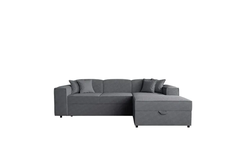 Bizantine Bäddsoffa m. Divan 3-sits - Grå (Art.nr 3098725) — Grå