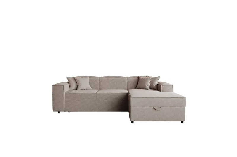 Bizantine Bäddsoffa m. Divan 3-sits - Grå (Art.nr 3098713) — Grå