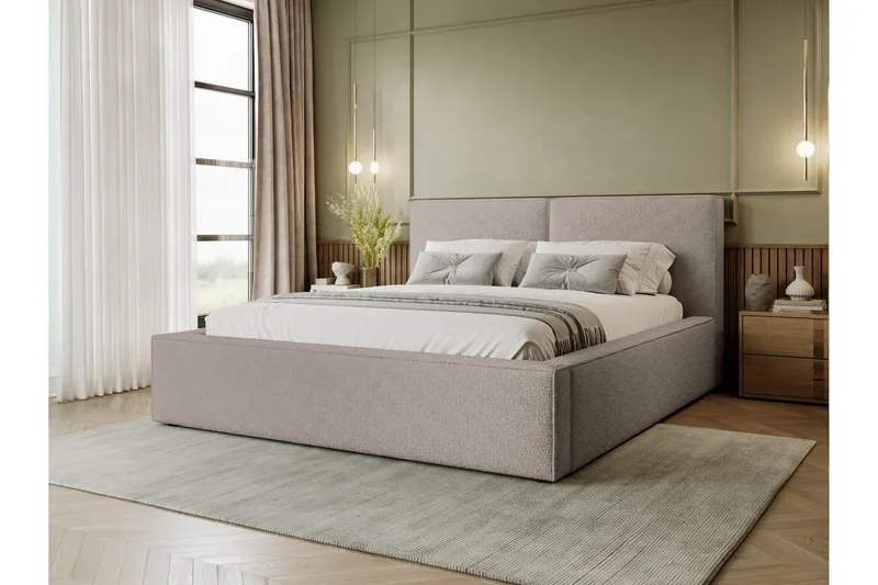 Bizantine Förvaringssäng 120x200 cm - Beige — Beige