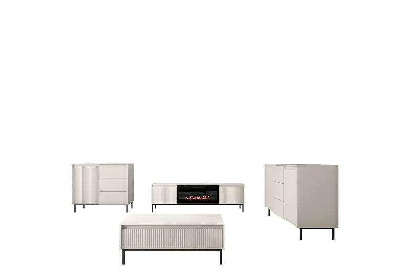 Bjurholm Möbelset För Vardagsrum - Beige (Art.nr 3099016) — Beige