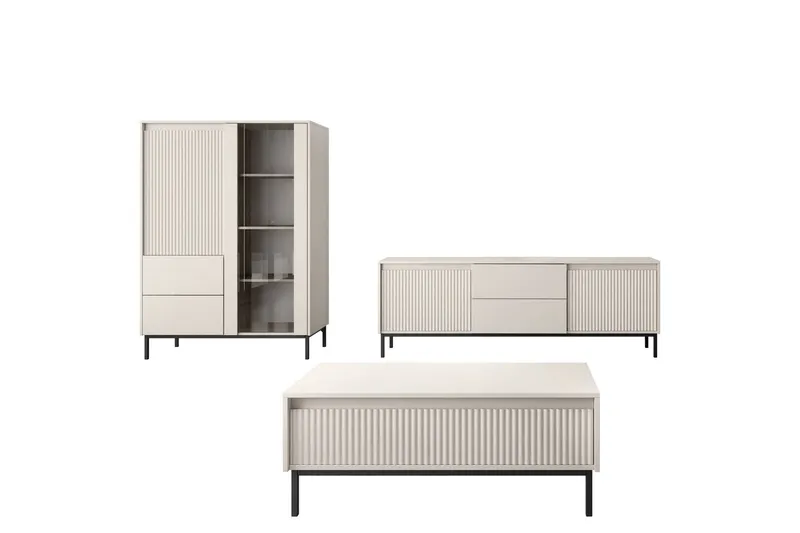 Bjurholm Möbelset För Vardagsrum - Beige (Art.nr 3099023) — Beige