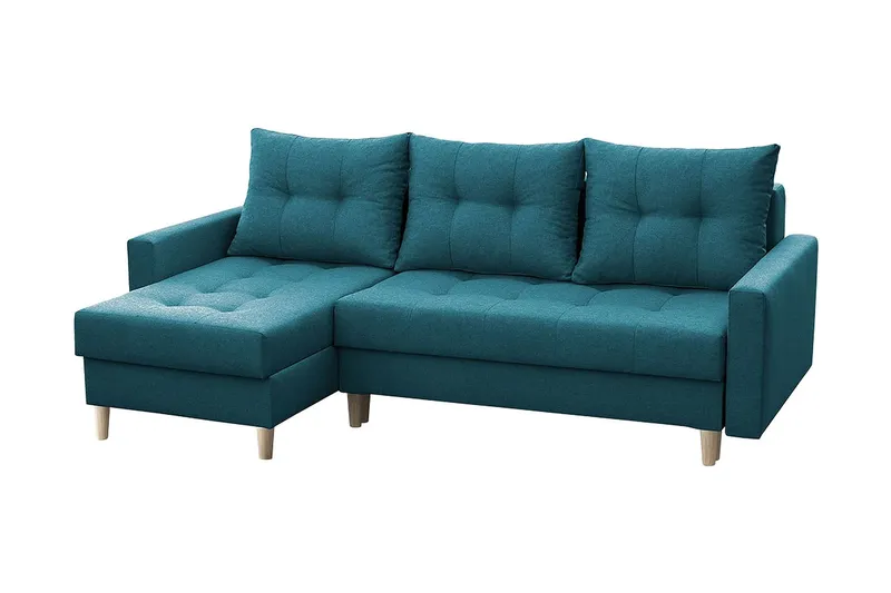 Bodo Divanbäddsoffa 222x140x90 cm - Blå (Art.nr 456259) — Blå