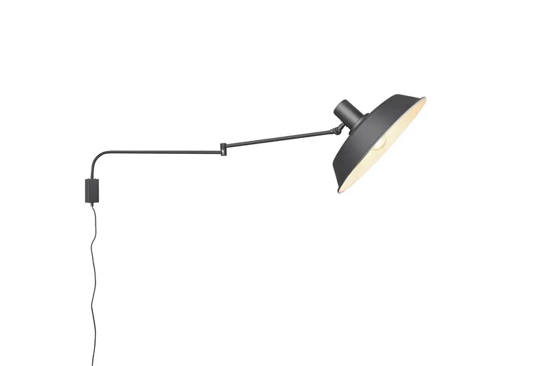 Bolder vägglampa E27 mattsvart - Matt svart — Trio Lighting