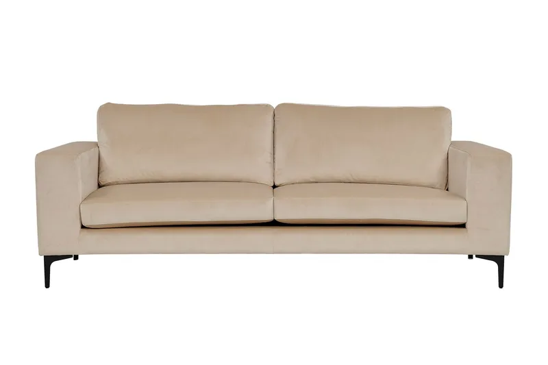 Bolero Sammetssoffa 3-sits - Beige — Venture Home