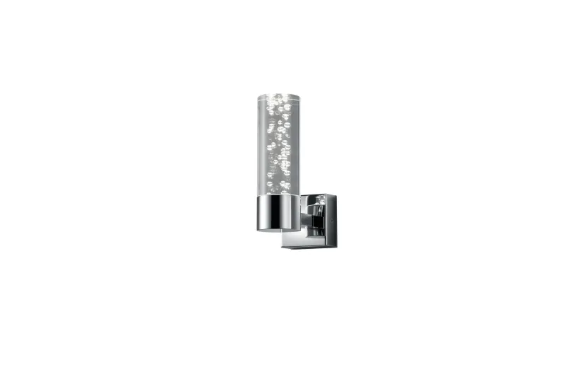 Bolsa H2O LED vägglampa 1L krom/ bubbelglas - Vit — Trio Lighting