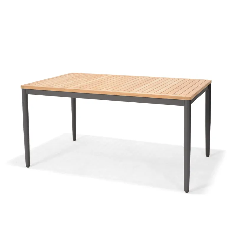 Bord för utomhusbruk TOPAZ 144 cm - trä/grå — Lifestyle Garden