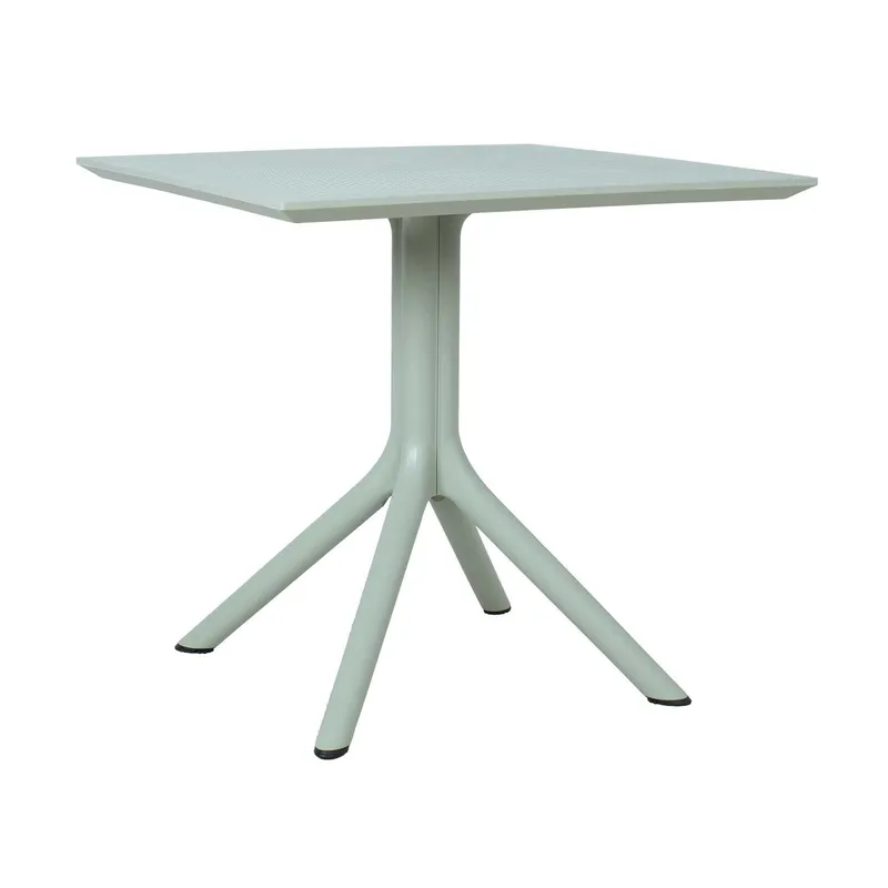 Bord Mango grönaktig plast 80x80x75 cm - Grönaktigt grå — Grönaktigt grå