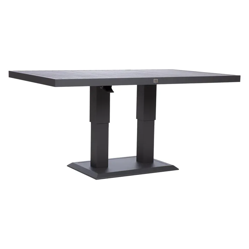 Bord Tomson 150x90x52-75 cm - mörkgrå — mörkgrå
