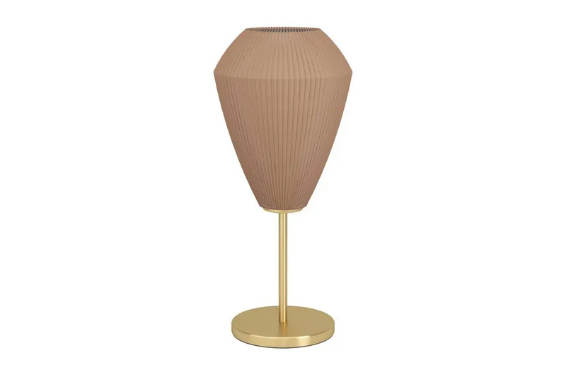 Bordslampa Eglo Caprarola - Mässing/Beige — Eglo