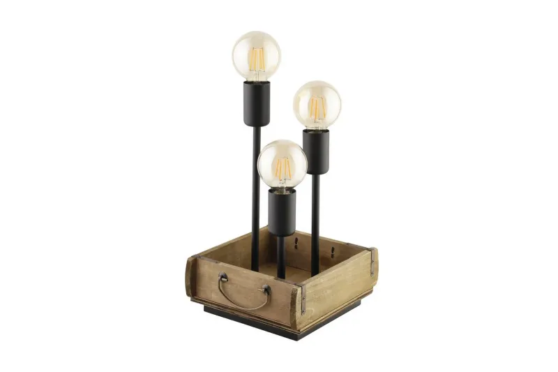 Bordslampa Eglo Wootton - Brun/Svart — Eglo