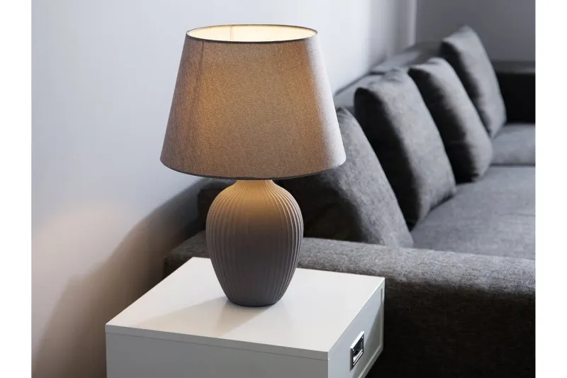 Bordslampa Fergus 33 cm - Grå — Grå