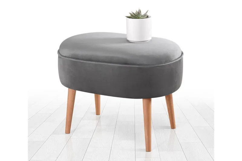 Bowie Sittpuff 63 cm - Grå — Grå