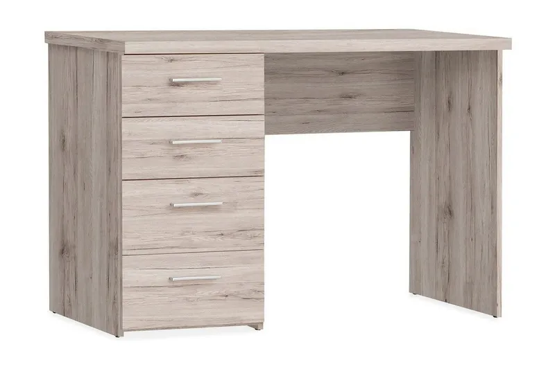 Bowlee Skrivbord 110 cm med Förvaring Lådor - Brun — Brun