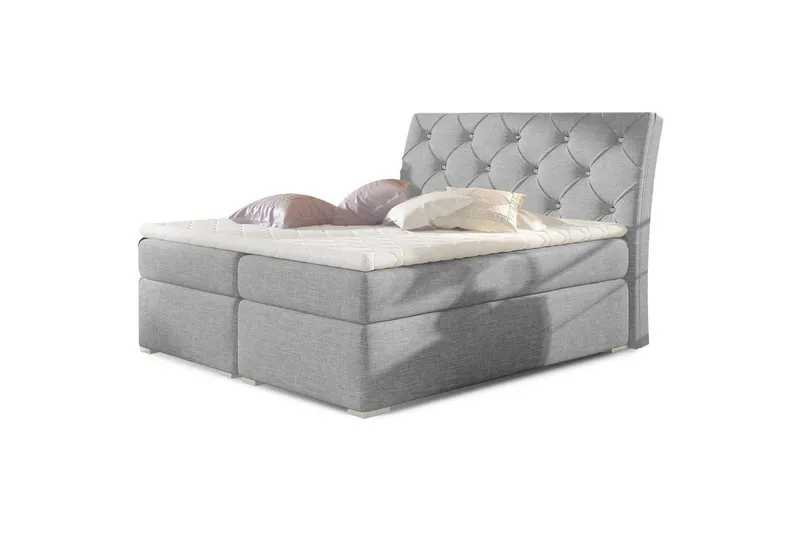 Box Spring Eltap Balvin - 160x200 cm, Sawana 21, Grå — 160x200 cm, Sawana 21, Grå