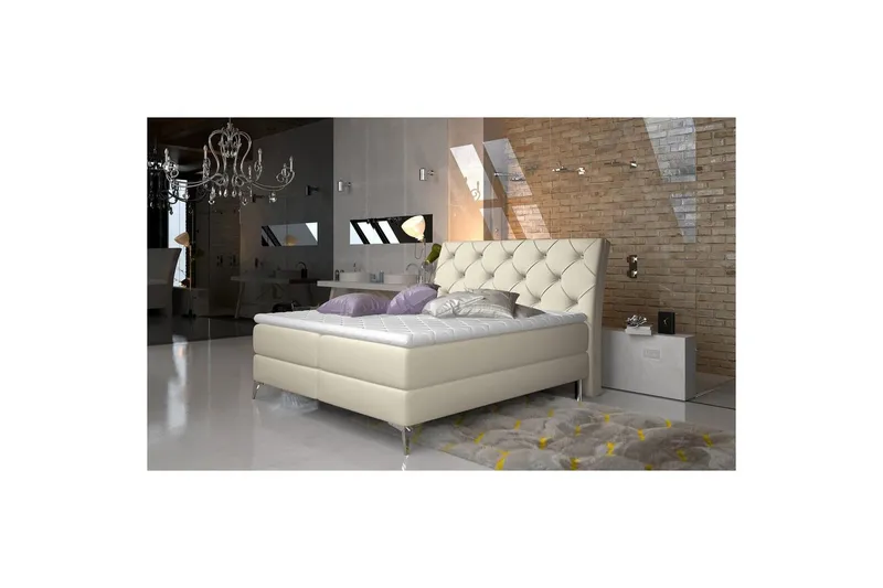 Boxfjäder Eltap Adel - 140x200 cm, Soft 33, Beige — 140x200 cm, Soft 33, Beige