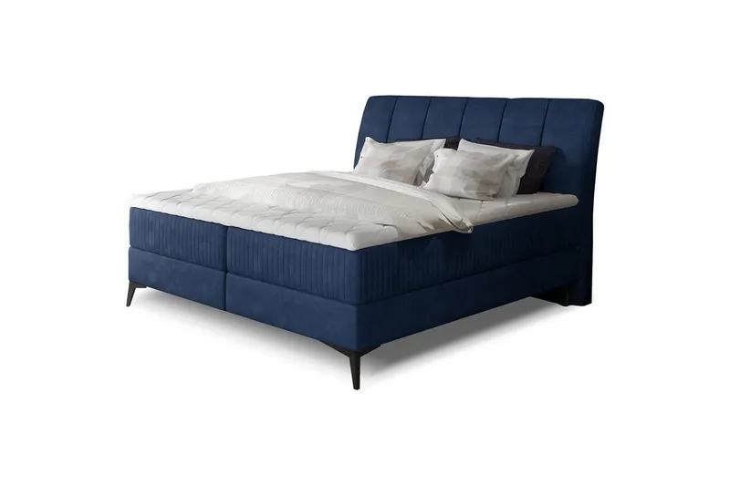 Boxfjäder Eltap Aderito - 160x200 cm, Kronos 09, Kronos 09 Pasy 2, Mörkblå — 160x200 cm, Kronos 09, Kronos 09 Pasy 2, Mörkblå