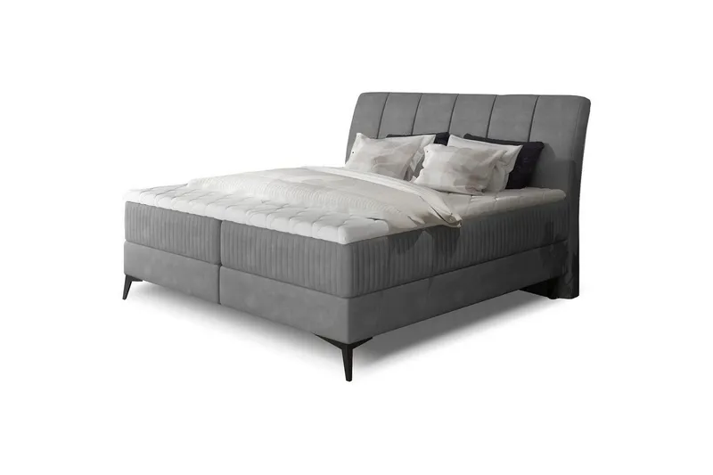 Boxfjäder Eltap Aderito - 160x200 cm, Paros 05, Paros 05 Pasy 2, Ljusgrå — 160x200 cm, Paros 05, Paros 05 Pasy 2, Ljusgrå