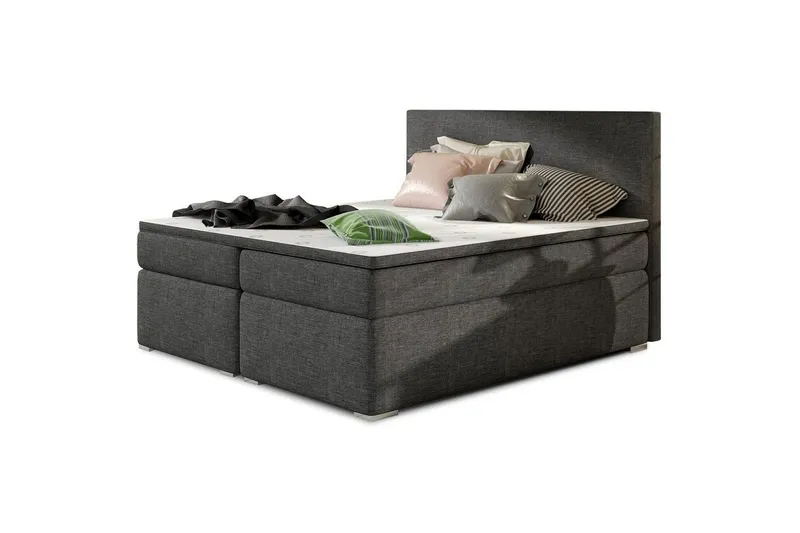 Boxspring Eltap Divalo - Sawana 05, Mörkgrå, 160x200 cm — Sawana 05, Mörkgrå, 160x200 cm