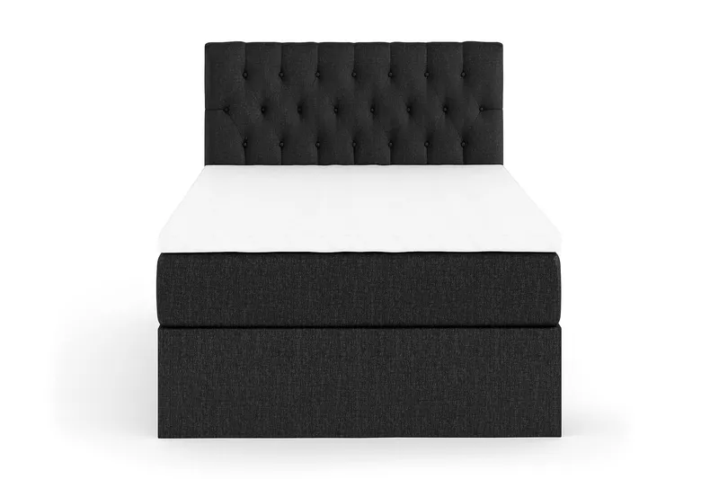 Boxy Box Bed 120x200 cm - Svart/Grå (Art.nr 1792566) — Drömvik
