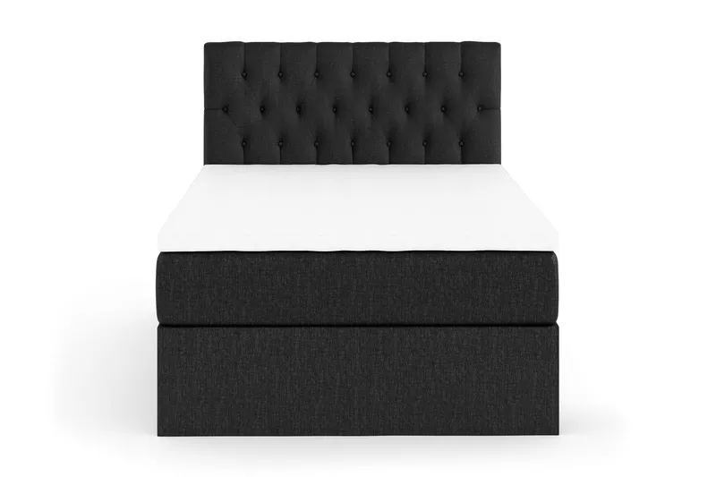 Boxy Komplett Sängpaket Box Bed 120x200 cm - Svart/Grå — Drömvik