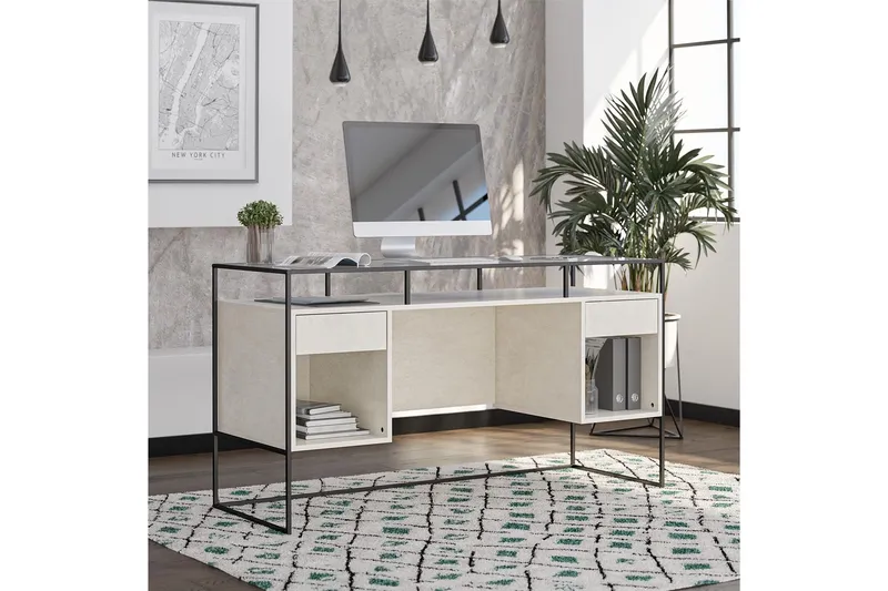 Bradford Skrivbord 139 cm Grå - Queer Eye — Queer Eye